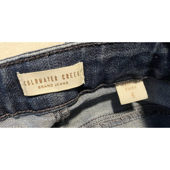 Coldwater Creek Jeans Womens 6 Straight Leg 28 x 30 Dark Denim Trousers Pants - Picture 6 of 12